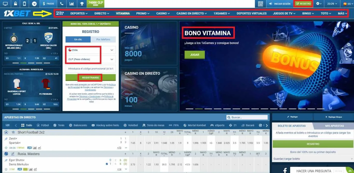 1xBet Login